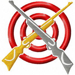 Guns Embroidery Design 7 Guns Embroidery Design 7